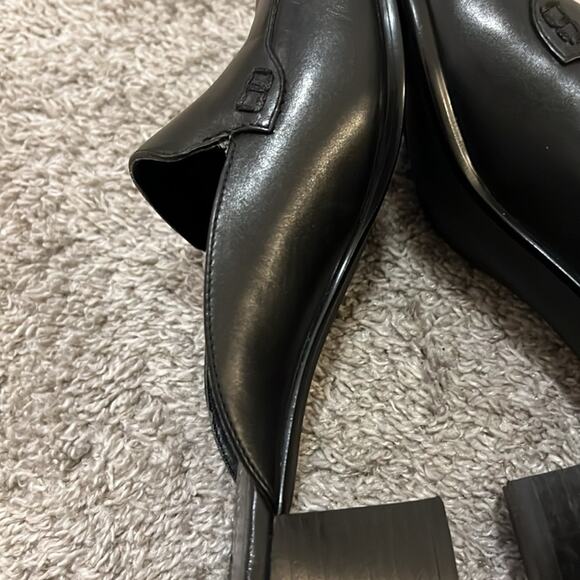 Walking Cradles Womens Black Size 8.5 N Myles Slides Heeled Slip Ons Comfort - Picture 7 of 16